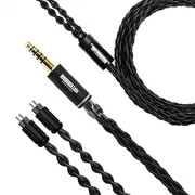 NOBUNAGA Labs Cassini-AXIS NLA-CSN-AXS [0.17 inch (4.4 mm) 5 Pole Balanced/Custom 2 Pin] Black
