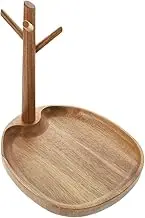 WRITWAA Key Holder 1pc Key and Mail Organiser Wooden Key Rack Desktop Ornament Home Decor Key Hooks Key Organizer Hanger Light Brown Stable Support Porch Dec