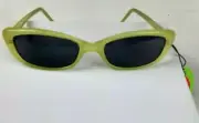 Chaos Yellow Green Frame Cat Eye Kids Sunglasses Brand New "Go Girl"