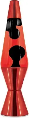 Spencer Gifts Lava® Lamp - 14.5" Metallic - The Original Motion Lamp - Black Wax