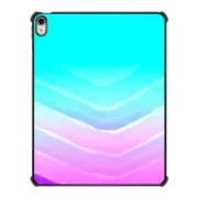 iPad Air 13-inch (M2/M3) iPad Impact Case Abstract geometric purple pink lilac teal watercolor gradient