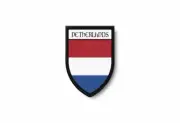 PATCH PATCHES EMBLEM IRON ON GLUE PRINT FLAG world crest holland