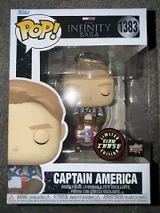 Funko Pop Upper Deck Exclusive Captain America Glow Chase GITD