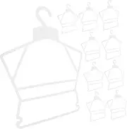 Mobestech 10pcs Plastic Hangers Baby Closet Hanger Drying Rack Sock Rack for Baby Girl Anti-Slip Design Smooth Finish Suitable for Newborn Clothes
