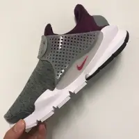 在飛比找蝦皮購物優惠-NIKE SOCK DART TECH FLEECE 灰紫配