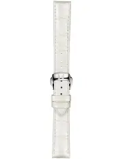 [Tissot] Official Leather 16mm Watch Strap in White