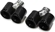 Quad Carbon Fiber Exhaust Tip Compatible For BMW F10 F11 535d 535i 640i 640d Up To G30 G31 Car Exhaust System Nozzle Tip