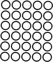 Gatuida 100pcs High Temperature Nitrile Sealing Washer Assortment Outer Diameter x Thickness Sealing Rings for Automotive and Household Repairs
