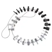 26Pcs Nut Thread Checker Thread Tester Gauge Measuring Tool Kits