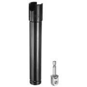 1/2" Drive 24mm 6-Points Impact Socket 8" Length and 1/4" Hex Shank Adapter