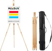 Artist Field Easel, Tripod Beech Wooden Painting Easel Stand with Bag, Lightweig