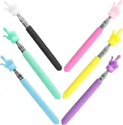 FOYTOKI 6pcs Telescoping Teacher Pointer Stick Classroom Supplies Multi Function Pointing Rod for Teachers Space Saving Design