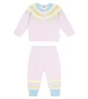 [Molo] Molo Baby wool-blend cardigan and pants set M 12 multicoloured