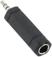 3.5mm Stereo Male Jack to 6.35mm 1/4 inch Mono Female Adaptor Plug Audio Hi-Fi