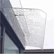 Front Door Canopy,Window Awning,Roof Transparent Invisible Door Canopy,Door Canopy Door Window Awning Exterior,for Door Porch, Outdoor, Roof, Patio(50x120cm/20 x47)