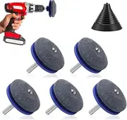 Cosy Living Lawnmower Dull Blade Sharpener, 5 Lawn Mower Blade Sharpener Tool and Balancer, Universal Lawn Mower Blade Sharpener Tool for Any Power Hand Drill