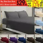 4PCS Bed Sheet Set Deep Pocket Fitted Sheets Queen King Super Size Bed Sheets AU