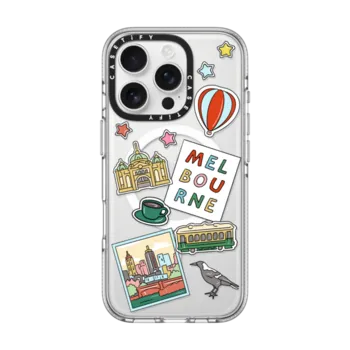 iPhone 16 Pro Impact Clear Case MagSafe Compatible Melbourne Stickers