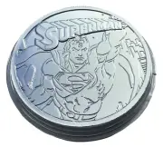Superman Justice League 38mm Shiny Collectors Coin In Capsule