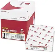 Nekoosa 17392 Fast Pack Digital Carbonless Paper, 8-1/2 x 11, Pink/Canary/White, 2500/Carton