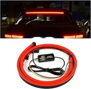 Hbxdeco LED Brake Strip Light for Car, 35 Inch Car LED Third Brake Light Strip Bar, 114 LEDs DC12V High Mount Stop Brake Light Bar, Universal Vehicle Flexible 3rd Brake Light Strip