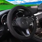 Car Steering Wheel Cover, Faux Leather, Colorful Stripe Pattern, Without Inner Ring, Suitable for 14.5-15 Inches, Automotive Accessories