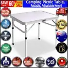 Picnic Table Foldable Folding Fold Up Small Portable Aluminium Height Adjustable