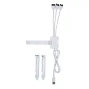 Lian Li PW-U2TPAW 1-to-3 USB 2.0 Hub with USB Type A Male Port (White)