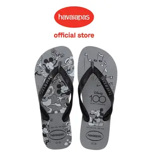 Havaianas 哈瓦仕 拖鞋 男女鞋 迪士尼100週年紀念 米奇 米妮 唐老鴨 灰 4148618-5178U