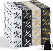 48 Pieces MTG Dice Counters Token Dice, Magic the Gathering Glitter Sparkle Dice
