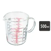 在飛比找momo購物網優惠-【HARIO】玻璃手把量杯 500ml／CMJW-500(耐