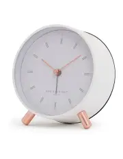 [One Six Eight London] Ellie Silent Alarm Clock in White