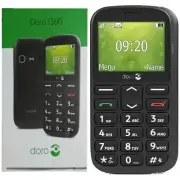 BNIB Doro 1360 Dual SIM 8MB RAM Black Factory Unlocked 2G OEM