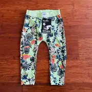 Bonds Lemur Jungle Green Stretchies Leggings BNWT Size 1