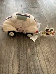 Vintage Disney Store 6" Herbie the Love Bug Racing #53 Mini Bean Volkswagon NWT
