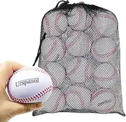 B1ST Practice Baseballs Foam Softballs Training Sporting Batting Soft Ball White 9 Inch Pack of 12
