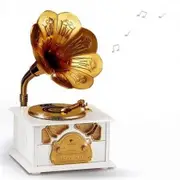 Archaize Phonograph Music Box White
