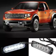 1X White 6 LED Emergency Hazard Flash Warning Caution Beacon Strobe Light Bar#91