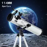 Astronomical Telescope 114mm Aperture 875x Zoom HD High Resolution w/3 Eyepieces