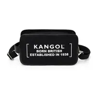 在飛比找蝦皮商城優惠-KANGOL 英國袋鼠 大LOGO側背包 黑 KAORCAE