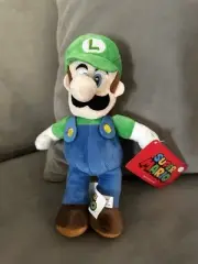 Luigi 9” Plush (Super Mario Bros.) New with Tag