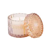 The SOi Co Sparkling Vanilla Petite Shimmer Scented Candle 8oz 9x8.5cm Peach