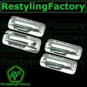 15-21 Ford F150 Triple Chrome 4 Door handle W/O Smart Key+Back Plate Lever Cover