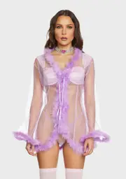Lavender Dream Land Feather Robe