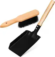 Generic 1Set Miniature Ash Shovel and Soft Bristle Brush for Cleaning Fire Pits and Stoves Compact Household Tool for Gardening and Weeding Light and Design