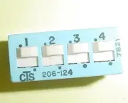 CTS CTS206124 4 position dpst slide DIP switch new lot Quantity-25