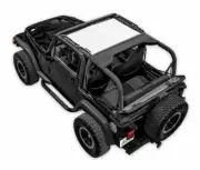 SpiderWebShade Mesh Bikini Top-White, for Jeep TJ; SWS-SHDKNI-01-TJ-WHT