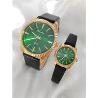 在飛比找ETMall東森購物網優惠-國貨老品牌小眾輕奢綠表盤瑞士機芯全銅經典夜光防水石英情侶手表