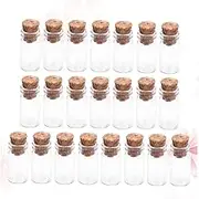 20PCS Clear Glass Wish Bottles with Cork Stoppers Bottles for DIY Craft Decoration for Jewelry Making Wedding Favors