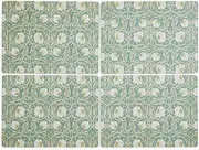 Spode Morris & Co Pimpernel Privat Large Placemats Set of 4, Green, 40.1cmx29.8cm (X0010649172)